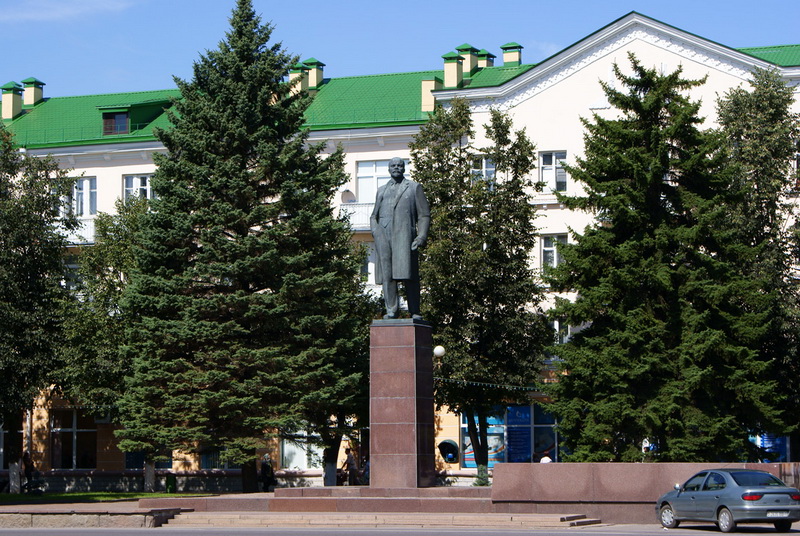 The Monument of Lenin in Baranovichi